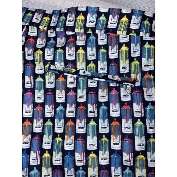 Peter Millar Board Shorts Spray Paint Can Men's Medium Lined Swim Hybrids 6.5" - Picture 8 of 13